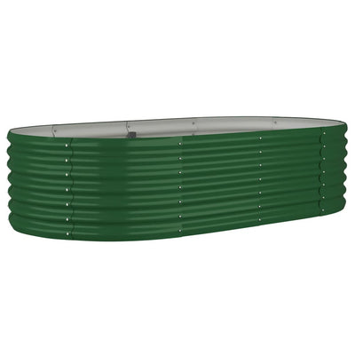 Boîte de planification Vidaxl 152x80x36 cm en poudre et en acier en acier