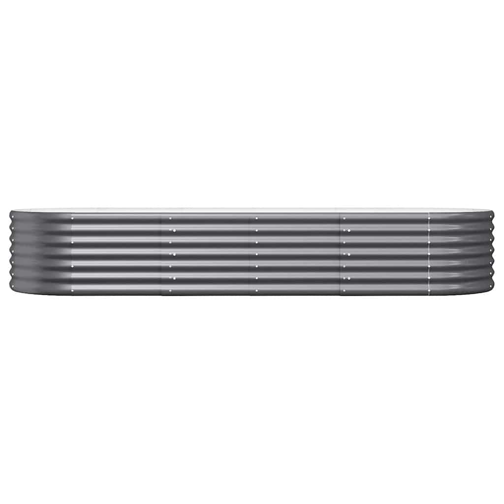 Boîte de planification Vidaxl 224x80x36 cm - Anthracite en acier recouvert de