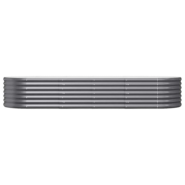 Boîte de planification Vidaxl 224x80x36 cm - Anthracite en acier recouvert de