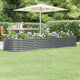 Boîte de planification de Vidaxl 296x80x36 cm en poudre et en acier recouvert d'anthracite -colored
