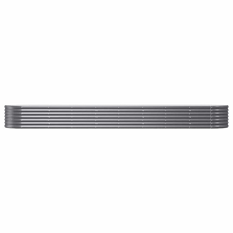Boîte de planification de Vidaxl 368x80x36 cm en poudre et anthracite en acier recouvert de