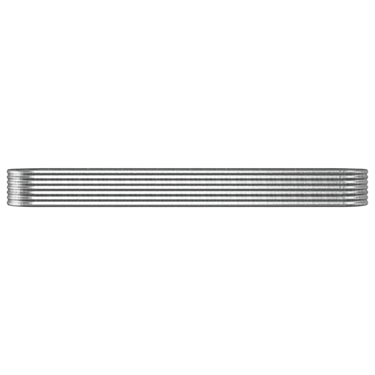 Vidaxl planter 368x80x36 cm en poudre en acier en acier couleur