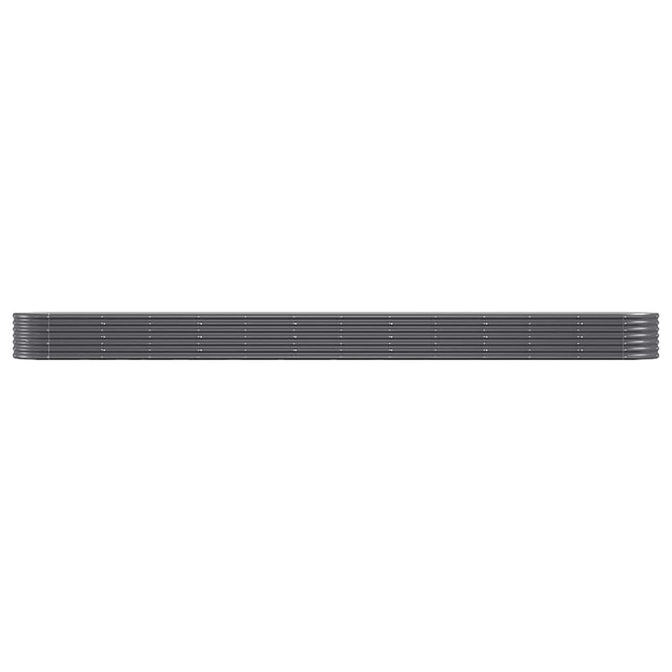 Boîte de planification Vidaxl 512x80x36 cm - Anthracite en acier recouvert de