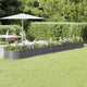Boîte de planification Vidaxl 512x80x36 cm - Anthracite en acier recouvert de