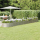 Vidaxl planteur 512x80x36 cm en poudre en poudre en argent en acier coloré