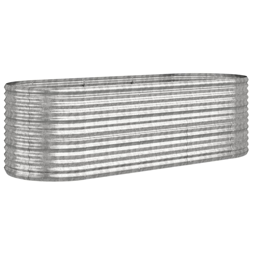 Boîte de planification Vidaxl 224x80x68 cm en poudre en acier en acier couleur