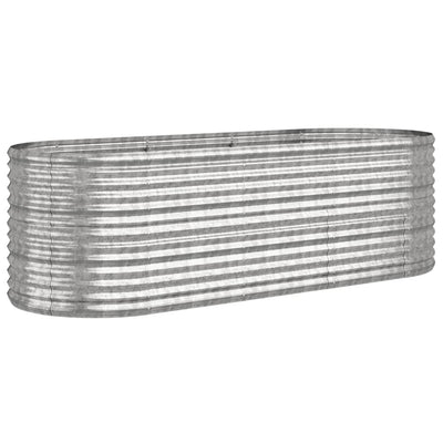 Boîte de planification Vidaxl 224x80x68 cm en poudre en acier en acier couleur