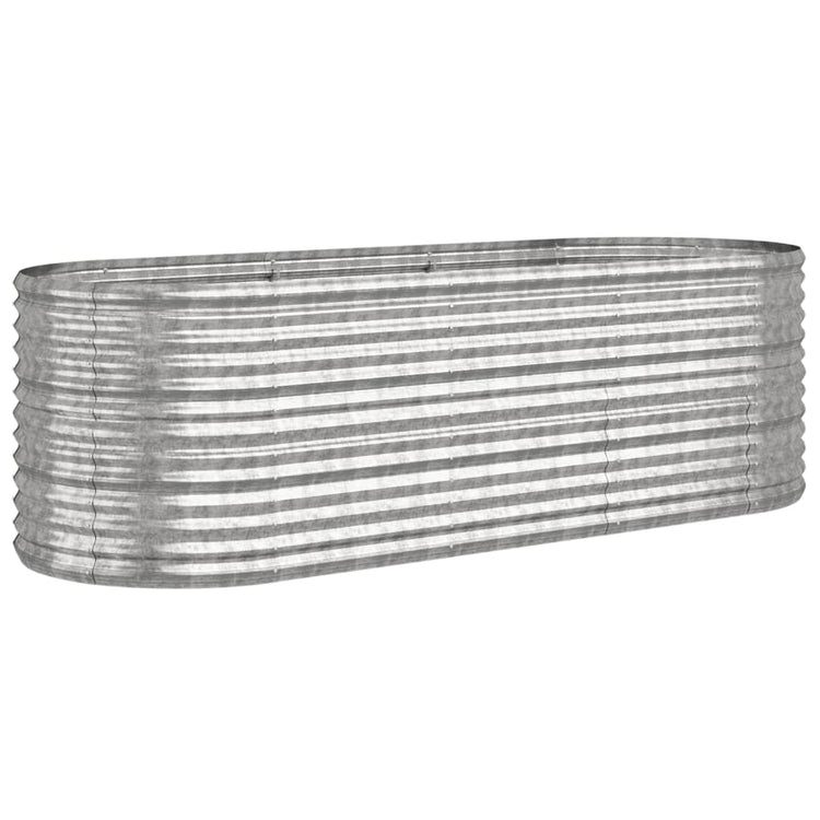Boîte de planification Vidaxl 224x80x68 cm en poudre en acier en acier couleur