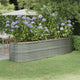 Boîte de planification Vidaxl 296x80x68 cm en poudre en acier en acier couleur