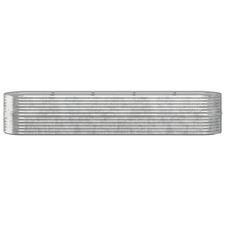 Vidaxl Planter 368x80x68 cm en poudre en acier en acier couleur