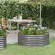 Boîte de planification de Vidaxl 100x100x36 cm en poudre et gris en acier recouvert