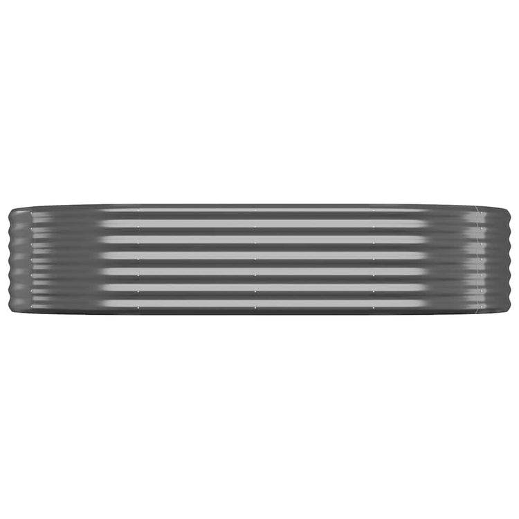 Vidaxl Planning Box 175x100x36 cm en poudre et en acier recouvert d'anthracite -colored