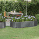 Vidaxl Planning Box 175x100x36 cm en poudre et en acier recouvert d'anthracite -colored