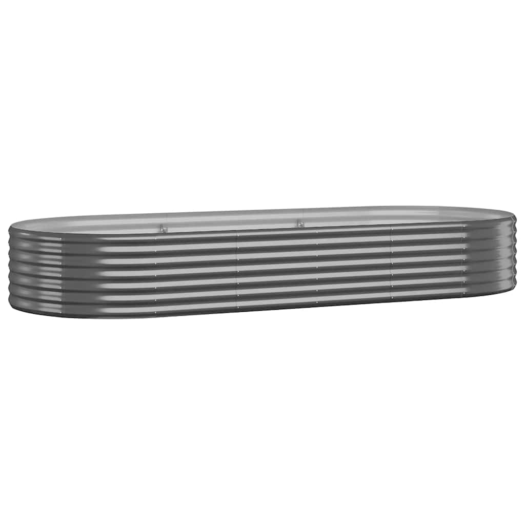 Boîte de planification Vidaxl 249x100x36 cm - Anthracite en acier recouvert de