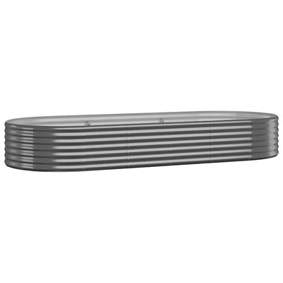 Boîte de planification Vidaxl 249x100x36 cm - Anthracite en acier recouvert de