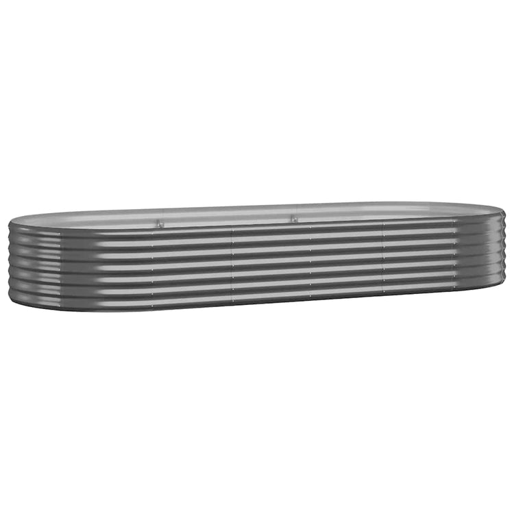 Boîte de planification Vidaxl 249x100x36 cm - Anthracite en acier recouvert de