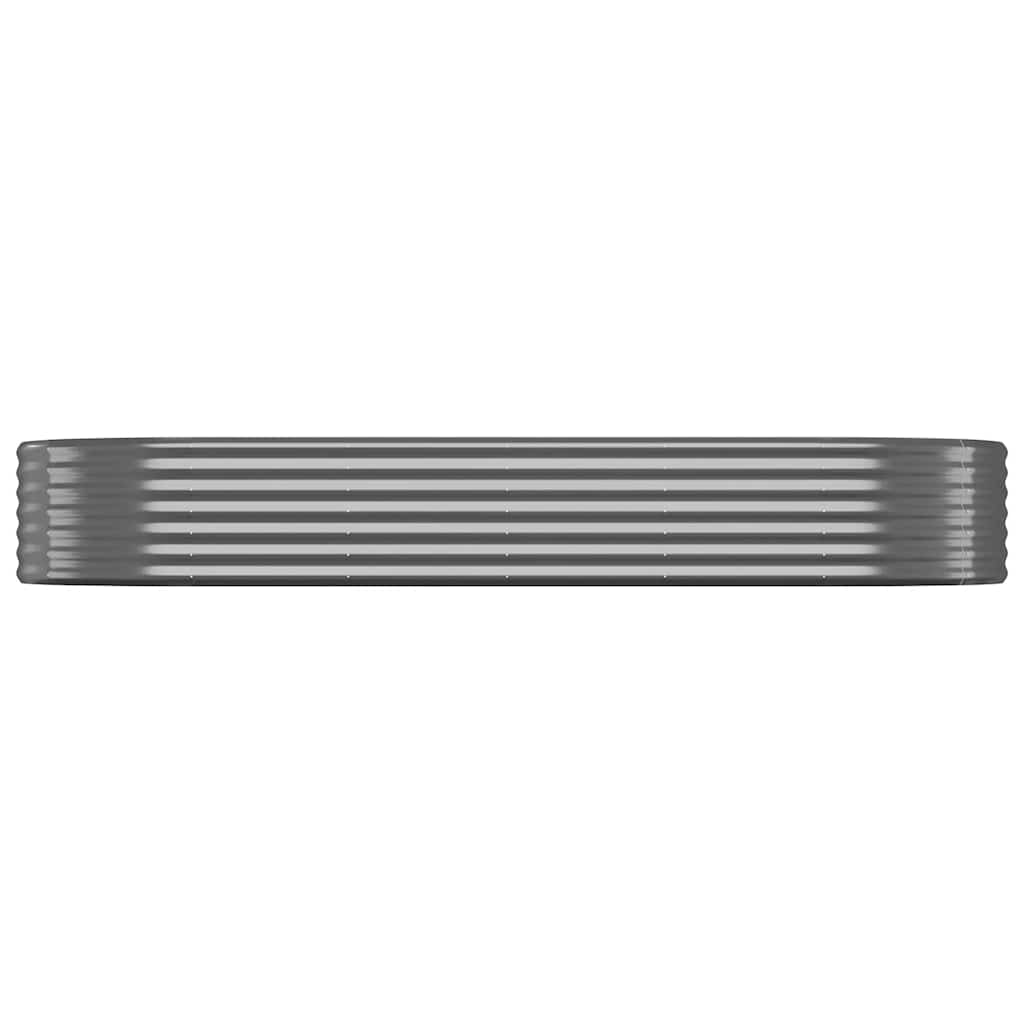 Boîte de planification Vidaxl 249x100x36 cm - Anthracite en acier recouvert de