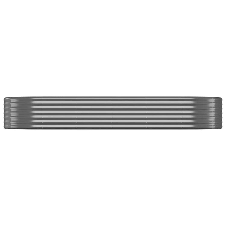 Boîte de planification Vidaxl 249x100x36 cm - Anthracite en acier recouvert de