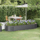 Boîte de planification Vidaxl 249x100x36 cm - Anthracite en acier recouvert de