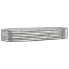 Vidaxx jardinière 249x100x36 cm acier galvanisé couleur argent