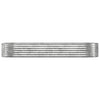 Vidaxx jardinière 249x100x36 cm acier galvanisé couleur argent