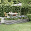 Vidaxx jardinière 249x100x36 cm acier galvanisé couleur argent