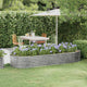 Vidaxx jardinière 249x100x36 cm acier galvanisé couleur argent