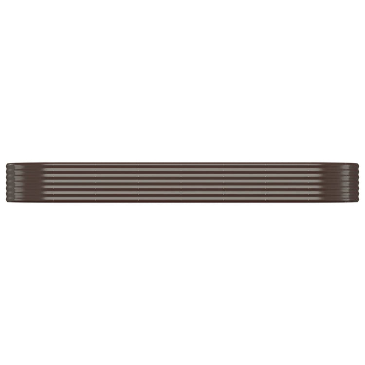 Vidaxx jardinière 322x100x36 cm acier galvanisé marron