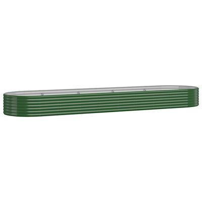 Vidaxx jardinière 396x100x36 cm acier galvanisé vert