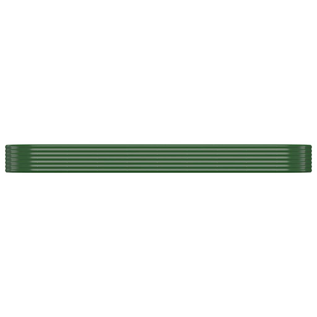 Vidaxx jardinière 396x100x36 cm acier galvanisé vert