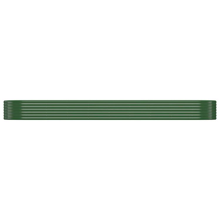 Vidaxx jardinière 396x100x36 cm acier galvanisé vert