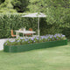 Vidaxx jardinière 396x100x36 cm acier galvanisé vert