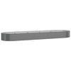 Vidaxx jardinière 396x100x36 cm acier galvanisé gris