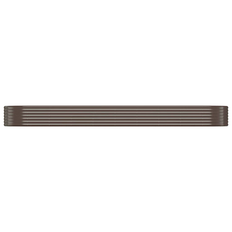 Vidaxx jardinière 396x100x36 cm acier galvanisé marron