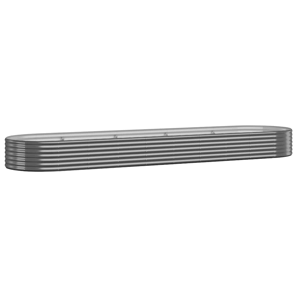 Jardinière Vidaxx 396x100x36 cm acier galvanisé anthracite