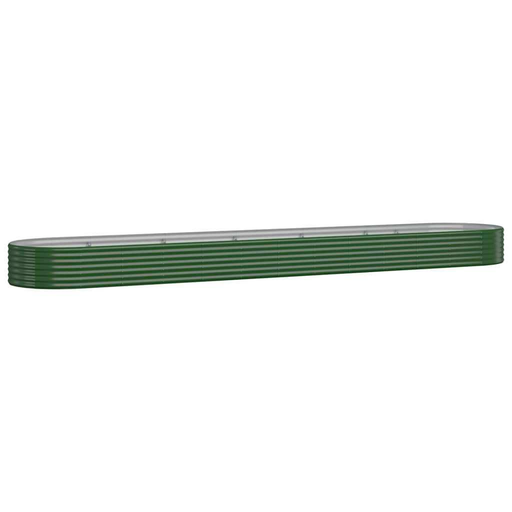 Vidaxx jardinière 507x100x36 cm acier galvanisé vert