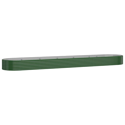 Vidaxx jardinière 507x100x36 cm acier galvanisé vert