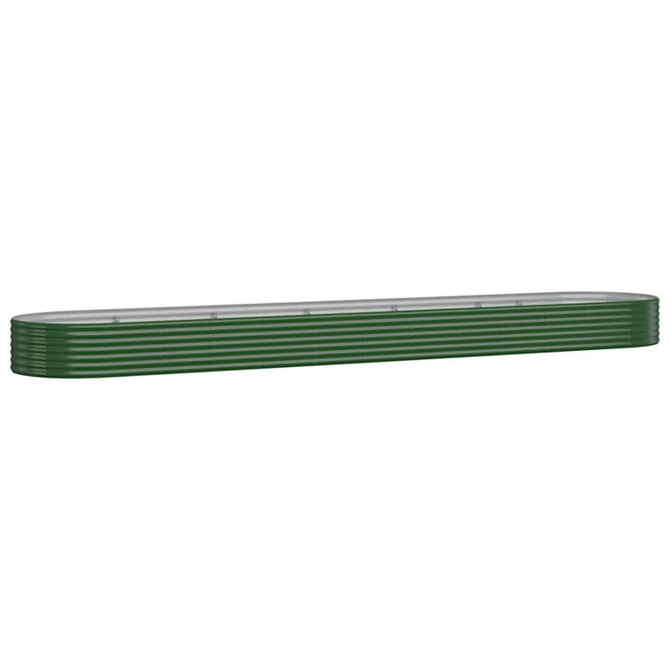 Vidaxx jardinière 507x100x36 cm acier galvanisé vert