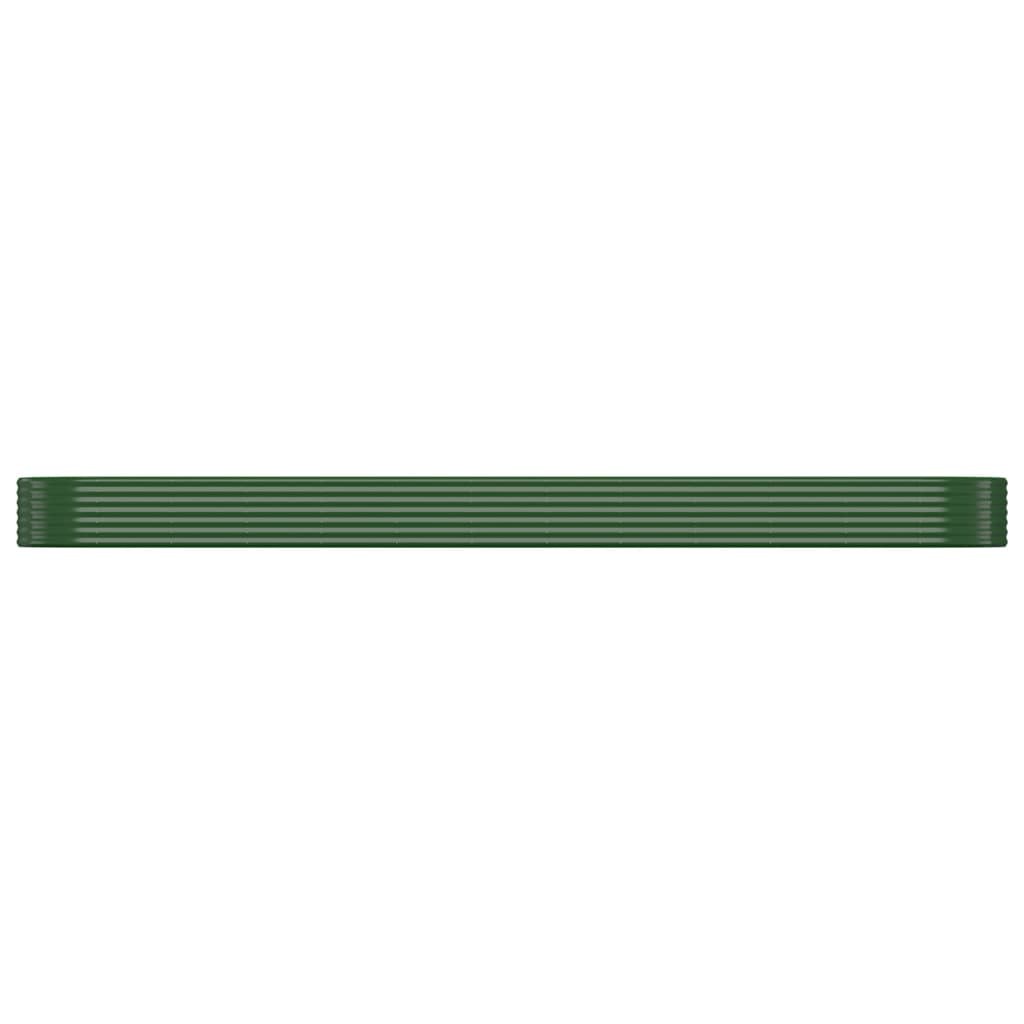 Vidaxx jardinière 507x100x36 cm acier galvanisé vert