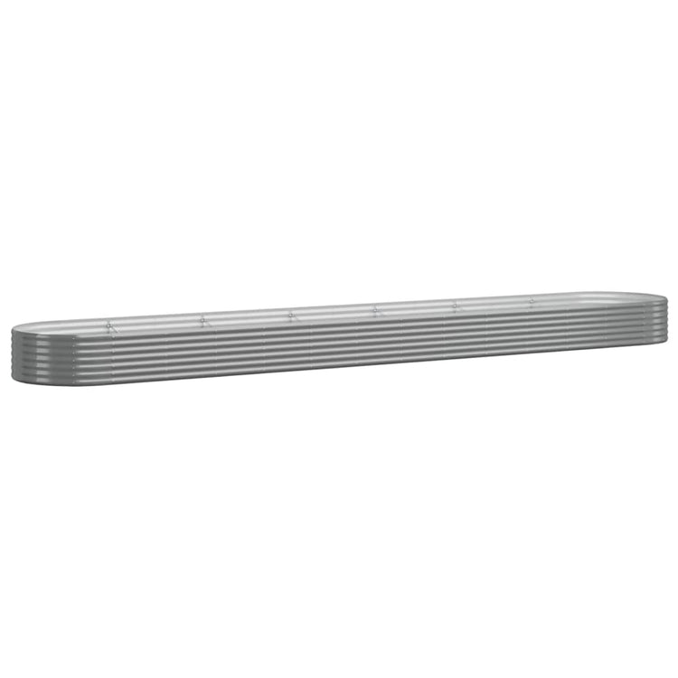 Vidaxx jardinière 544x100x36 cm acier galvanisé gris