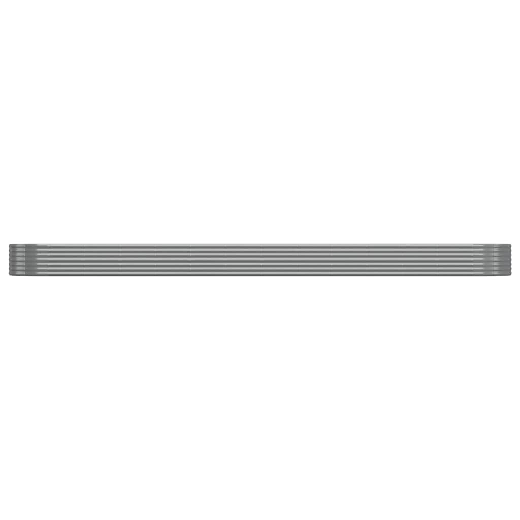 Vidaxx jardinière 544x100x36 cm acier galvanisé gris