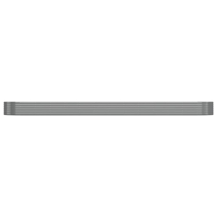 Vidaxx jardinière 544x100x36 cm acier galvanisé gris