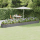 Vidaxx jardinière 544x100x36 cm acier galvanisé gris