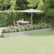 Boîte de planification Vidaxl 544x100x36 cm en poudre en acier couché en argent coloré