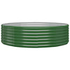 Vidaxx jardinière 140x140x36 cm acier galvanisé vert