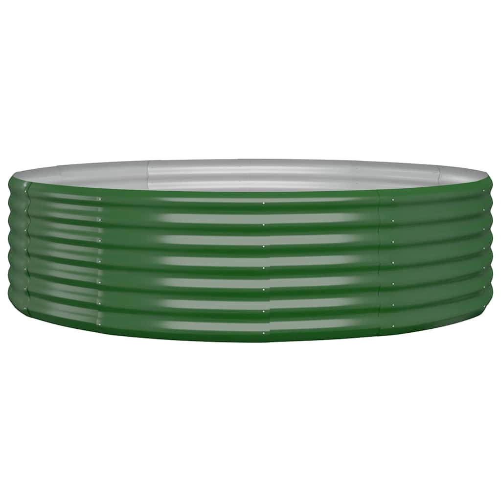 Vidaxx jardinière 140x140x36 cm acier galvanisé vert