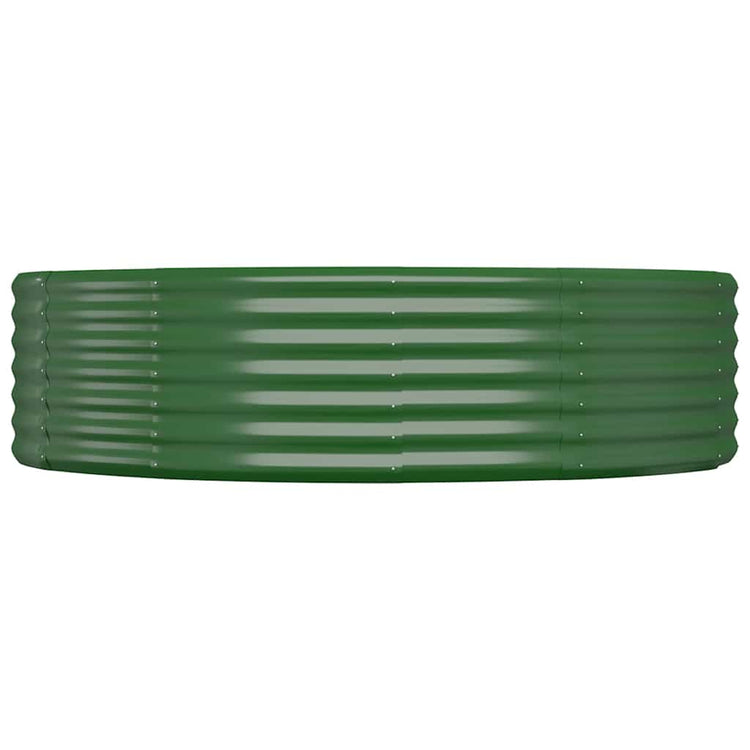 Vidaxx jardinière 140x140x36 cm acier galvanisé vert