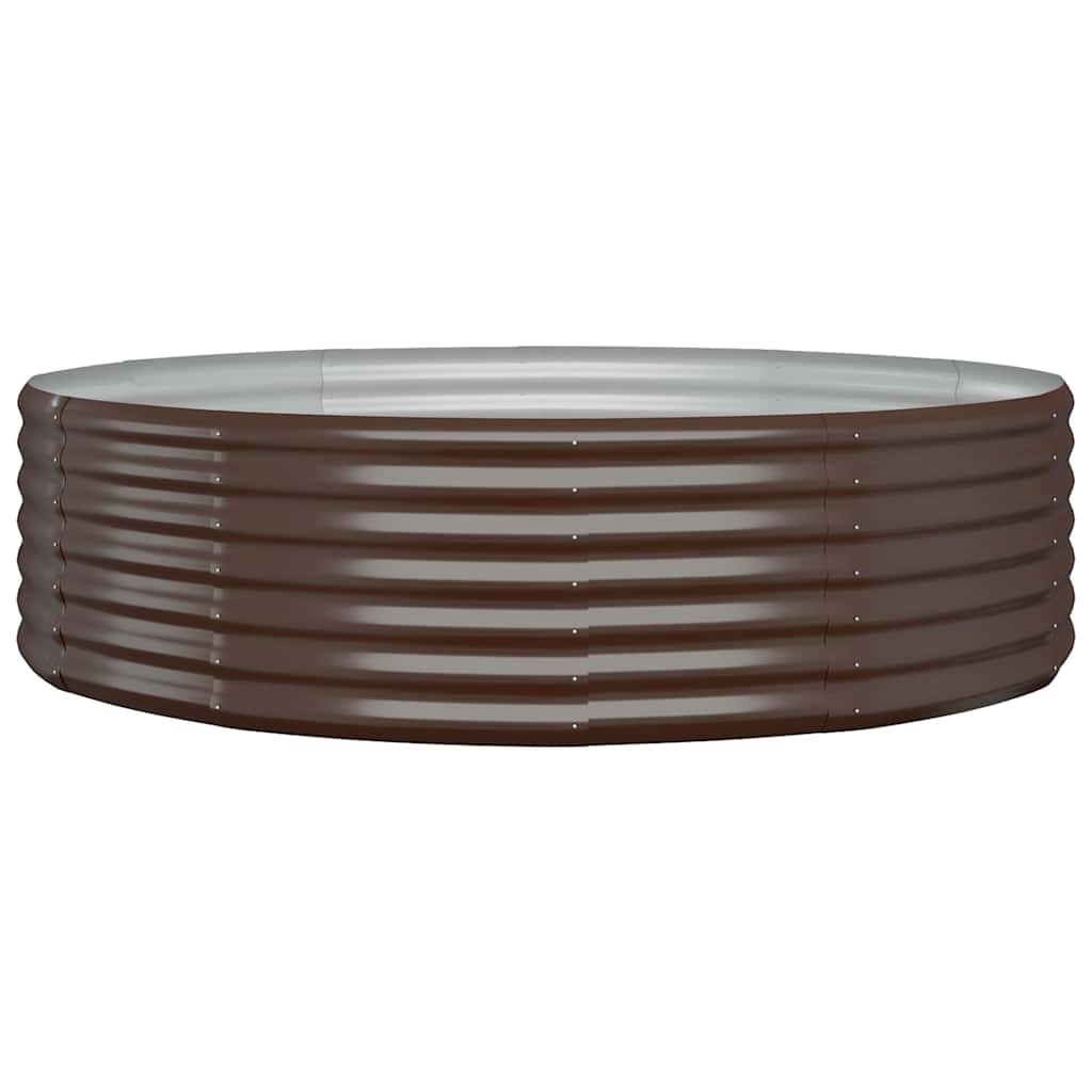Vidaxx jardinière 140x140x36 cm acier galvanisé marron