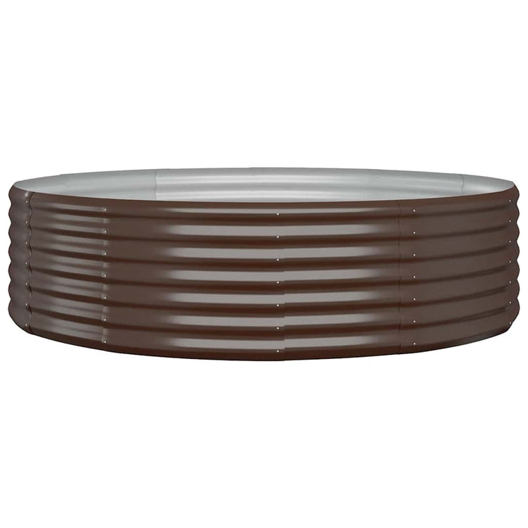 Vidaxx jardinière 140x140x36 cm acier galvanisé marron
