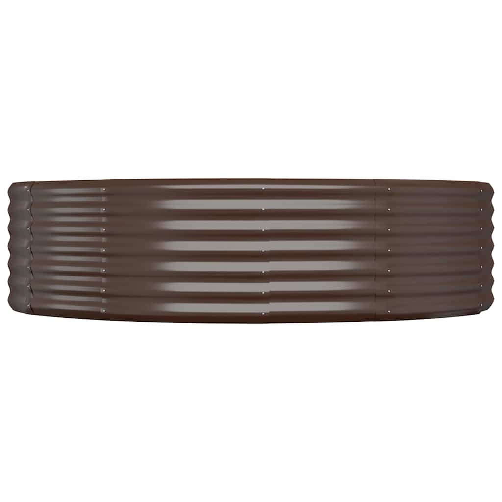 Vidaxx jardinière 140x140x36 cm acier galvanisé marron